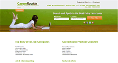 Desktop Screenshot of careerrookie.com